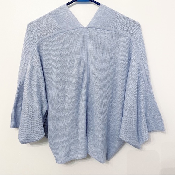 Lululemon Boxy Cashlu Knit Wrap in 
Heathered Pastel Blue 2022 size - Picture 8 of 9